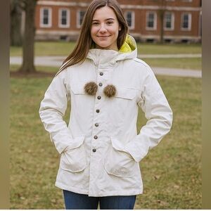 Burton Women's Dryride Winter Coat Jacket Faux Fur Details Ski Snowboarding M